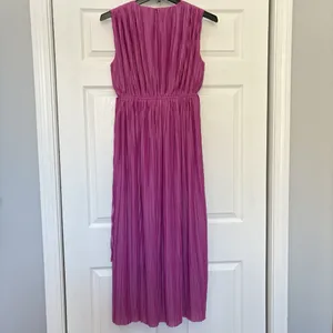 NWT Endless Rose Sleeveless Micropleat Pink Maxi Dress‎ Womens Size Small Dainty thumbnail 5