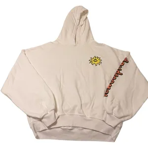 Daydreamer Size XS Oversized‎ Mushroom Doodle Hoodie Sweatshirt White Hippie thumbnail 6
