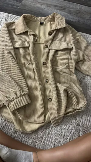 Brown velvet button top Tan Size M thumbnail 1