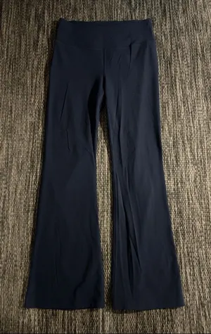 Lululemon Groove Super High Rise Flared Legging Pant Nulu™ Navy Size 12 thumbnail 1