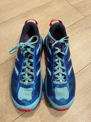 Hoka Women’s Mafate Speed 2 Blue Pink Trail Running Shoe Sneaker Size 9.5 thumbnail 4
