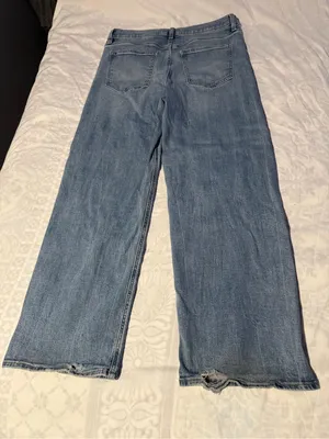 eunina ryder baggy Wide-Leg High-Rise Jeans - Light Blue thumbnail 4