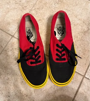 Disney x Vans Authentic Mickey Red, Yellow and Black thumbnail 2