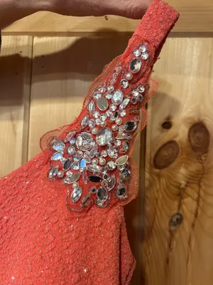 Emerald Sundae Coral Homecoming Dress thumbnail 3