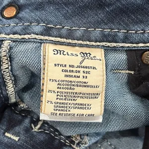 Miss Me Rhinestone Embellished Straight Denim‎ Jeans size 29 thumbnail 8