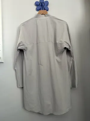 All Year Round Aday Medium Something Borrowed Tunic Shirt Office Business Career Sliver thumbnail 3
