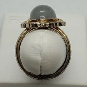 White & Gold Tone Ring (6.5) Gold thumbnail 5