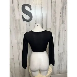 Black crop top Black thumbnail 8