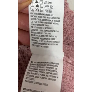 American Eagle Sweater Pink Chenille Waffle Knit Distressed Boho‎ Grunge Soft S thumbnail 8