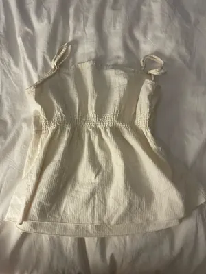 Brandy Melville Top Light Yellow Button thumbnail 3