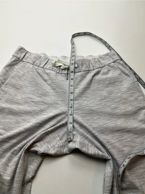 Lululemon On The Fly Pant *27" Womens 8‎ Grey White Athletic Athleisure W5BVFS thumbnail 8