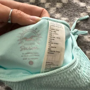 Hollister Baby Aqua Blue Size Large Tie Bikini‎ Bottom Swimming Suit thumbnail 3