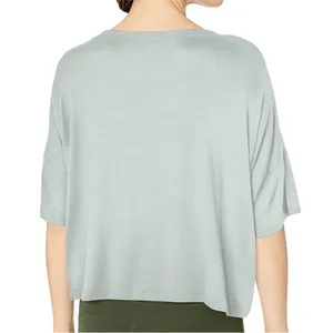 Beyond Yoga Women's Glacier Blus Swinging Cropped Tee Size Medium thumbnail 3