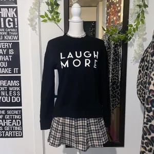 Divided “laugh more” sweater thumbnail 2