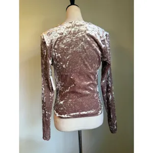 Free People perfect date Crushed Velvet Cowl Long XS whimsi goth boho Y2K dainty thumbnail 6