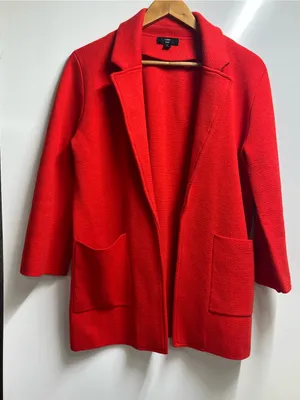 J.CREW 365 "Sophie" Open Front wool cotton Sweater Blazer Style #J0244 small thumbnail 2