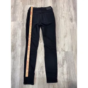Everlane‎ High Rise Authentic Stretch Black Skinny Jeans Womens 28 Tall thumbnail 5