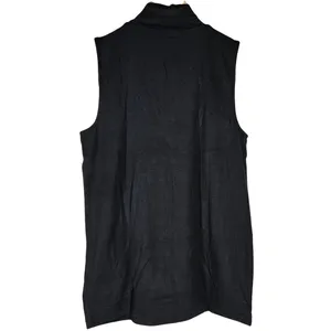 J. Crew Womens Sleeveless Mockneck Top Black BS206 Size M Stretch Knit‎ thumbnail 2