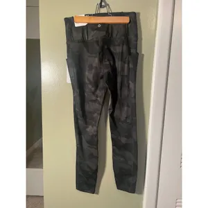 RBX Womens Size Small Full Length Legging Black Gray Camo Side Pockets High Rise thumbnail 9