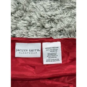 Jaclyn Smith Womens Red Heart Satin Camisole Top Lace Trim Sleepwear Tank Cami M thumbnail 10