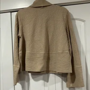 lululemon athletica‎ retreat yourself Women's Tan Cowl Neck Sweater s/xs thumbnail 6