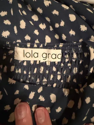 Lola grace green with poka dots dress thumbnail 3