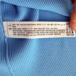 Zara Sky Blue Ribbed Knit Mini Skirt NWT Summer thumbnail 5