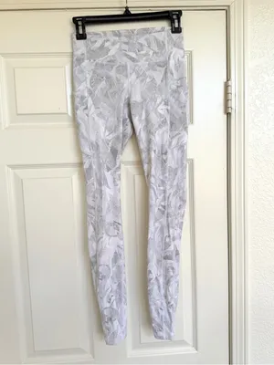 Lululemon Speed Up‎ Tight 28” Jasmine White Gray Size 4 thumbnail 3