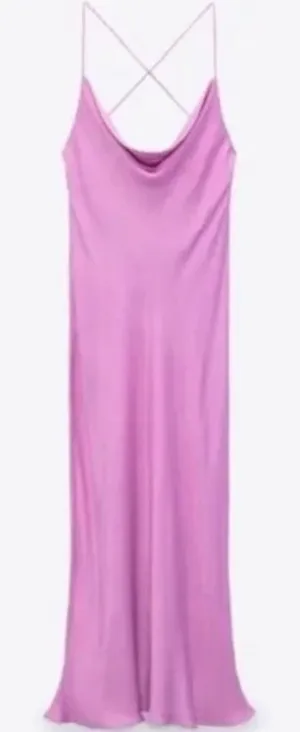 ZARA Satin Dress Midi thumbnail 1