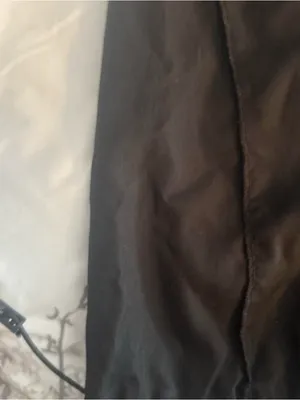 Source Unknown Black Wide Leg Seam-Detail Pants thumbnail 2