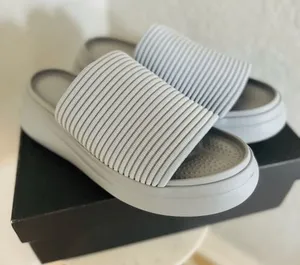 Rag & Bone Brixley Knit Slide Sandal, Gray/Blue, Size‎ 10 (Euro 40), NWT thumbnail 1
