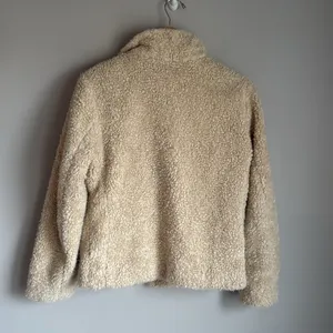 Pendleton Sherpa Jacket Ivory Blue Flannel Fuzzy Gorpcore Nature Small thumbnail 3