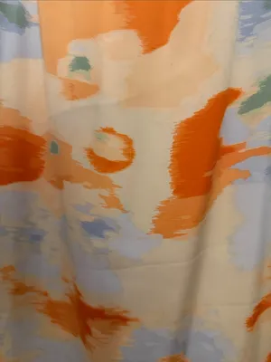 Abercrombie & Fitch Cream Maxi Slip Dress with Orange Floral Print thumbnail 3