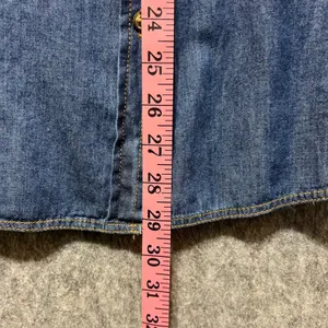 Bottlette Denim Shirt Roll Tab Long Sleeve Button Up Western‎ 1XL thumbnail 5