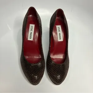 Steve Madden Bogarrt leather stiletto‎ heels size 6.5 thumbnail 2
