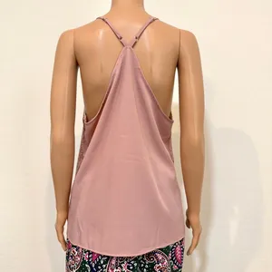 Grace Karin large sequin front spaghetti strap top shell blouse TS 3577 thumbnail 5