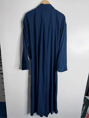 Eloquii Oversized‎ Navy Tie Front Dress 20W Elegant Quiet Luxury Contemporary thumbnail 3