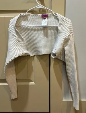 Edikted White Bolero Cardigan Top  thumbnail 1
