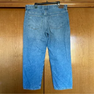 Madewell Low Slung Straight Leg High Rise Jeans Plus Size 33 thumbnail 4