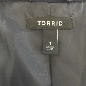 Torrid Navy Blue‎ Double Breasted Pea Coat Pockets Size 1X thumbnail 13