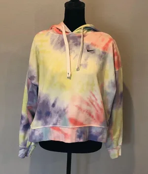 Nike Dri-FIT Get Fit Women's Tie-dye Pullover Training Hoodie, M thumbnail 1
