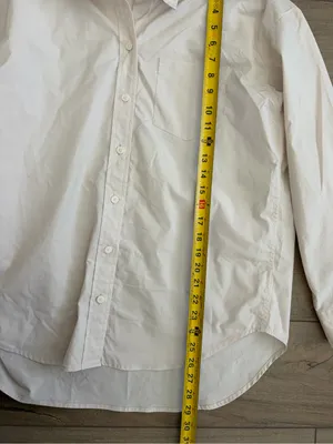 Aritzia Wilfred Free The Relaxed Shirt Button Down Birch NWT Small thumbnail 9