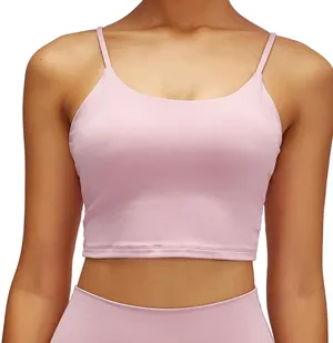 Workout Tank built in bra Pink thumbnail 4