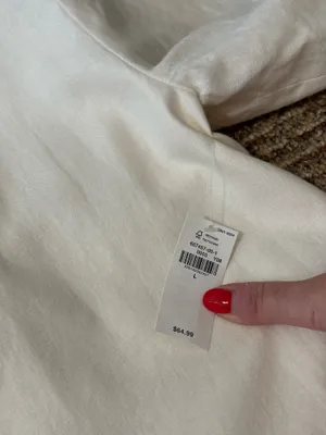 Old navy linen blazer cream thumbnail 5