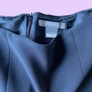 Vintage y2k Ann Taylor Black Fit and Flare Mermaid Style Skirt 🔥 thumbnail 3