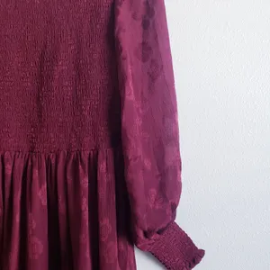 Baltic Born Stockholm Smocked Midi Dress Long Sleeve New Without Tags thumbnail 6