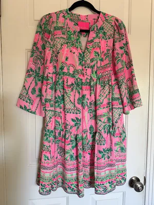 Lilly Pulitzer Tropical Tiered Dress thumbnail 1