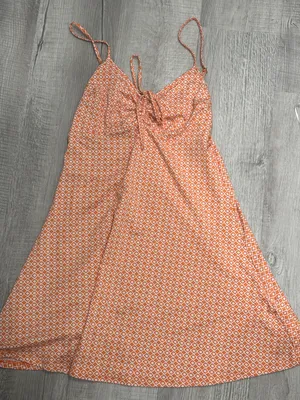 Hollister Orange And White Dress thumbnail 1