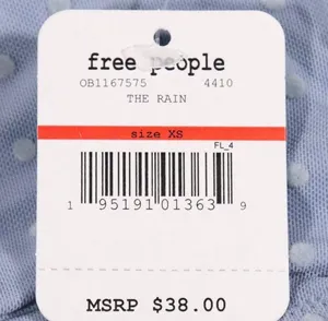 Free People NWT Sierra Bandeau Size Xs thumbnail 6