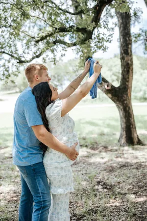 Worth Collective Ada Smocked Dress in Blue Floral - Bump Friendly thumbnail 7